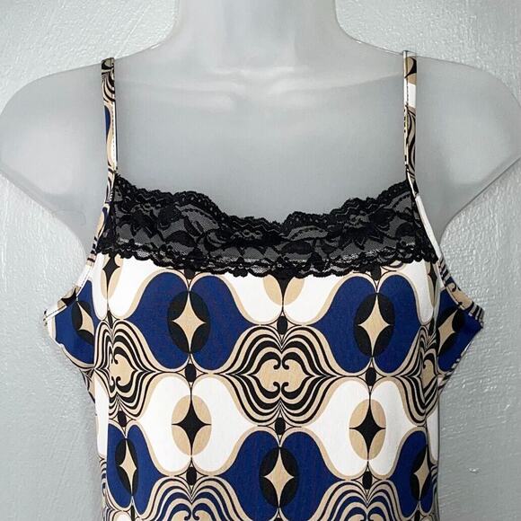 Maurices Size Small Spaghetti Strap Lace Trimmed Tank Top Cami Y2K - Picture 2 of 9